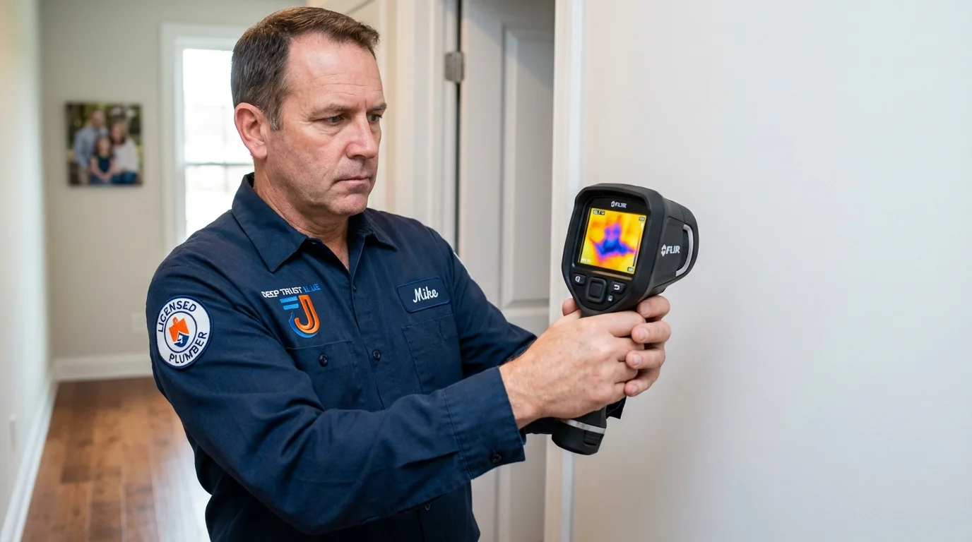 Thermal imaging leak detection by Johns Plumbing LLC in Macon
